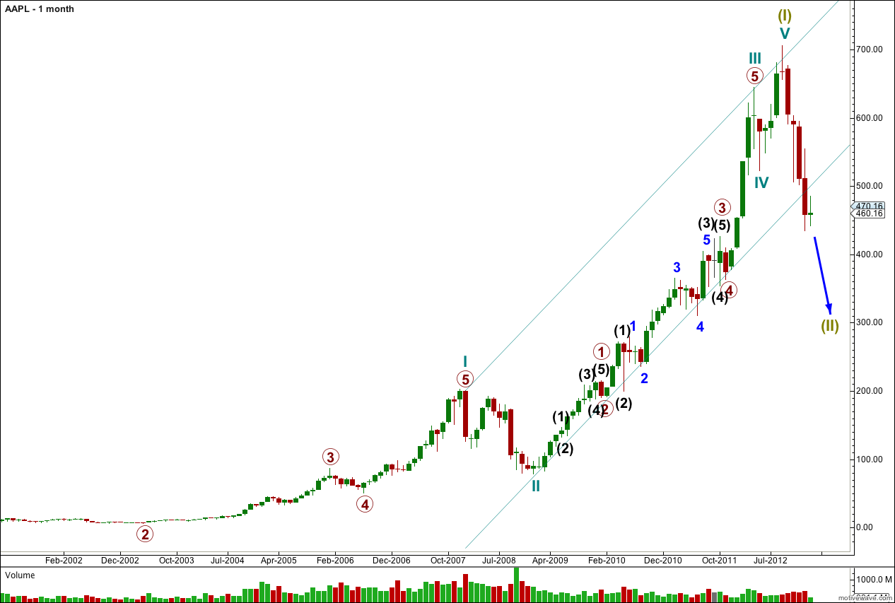AAPL monthly 2013